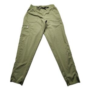 ADAR Scrubs Jogger Pants Womens Medium Green Cargo Pocket Medical Uniforms P9500